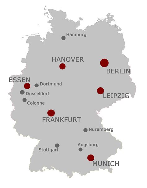 mapa de alemania ciudades principales